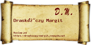 Draskóczy Margit névjegykártya