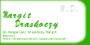margit draskoczy business card